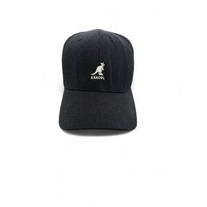 Kangol Flexfit Wool Baseball Hat BLACK Size S/M Look Cool Hide Bad Hair Days